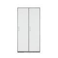 Fadeless multi-function 2 door industrial metal wardrobe